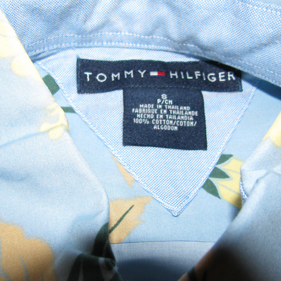 Tommy Hilfiger Floral Casual Button Shirt SS Small - Picture 3 of 8